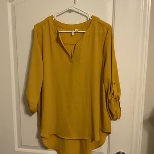 Cato Mustard Yellow Blouse